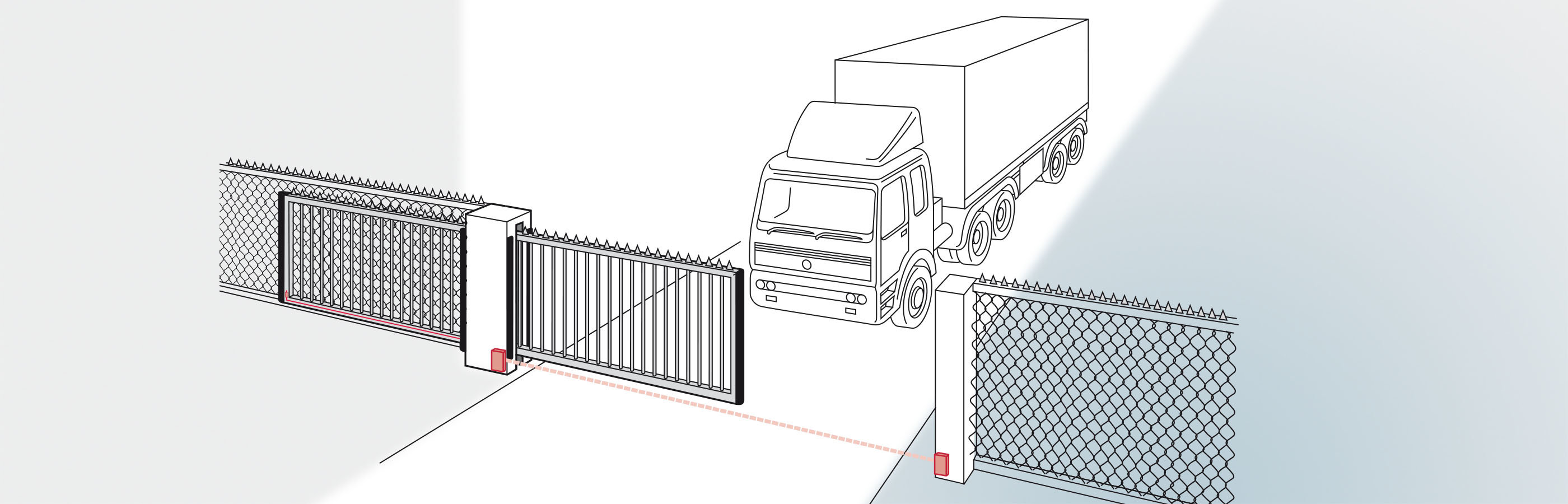 LBGate light barrier secures the access gate